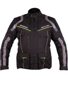 Touring Motorcycle Jacket W-TEC Smackton - Black / Green
