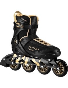 NA22151 INLINE SKATES ARMOUR BLACK SIZE 38  NILS EXTREME - Gold