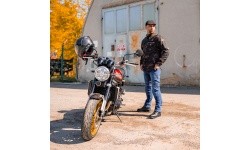 Men’s Motorcycle Jeans BOS Micas - Acid Black