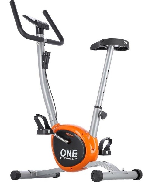 Treniruoklis dviratis One Fitness RW3011, sidabrinis-oranžinis