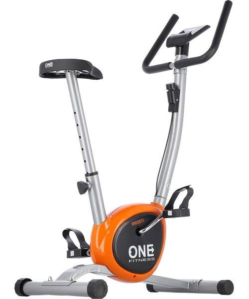 Treniruoklis dviratis One Fitness RW3011, sidabrinis-oranžinis