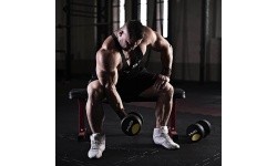 HG PRO RUBBER DUMBBELL HMS - 16 kg