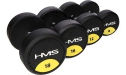 HG PRO RUBBER DUMBBELL HMS - 18 kg