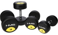 HG PRO RUBBER DUMBBELL HMS - 55 kg