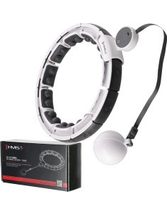 HHM16 HULA HOOP WHITE MAGNETIC WITH WEIGHT + COUNTER HMS
