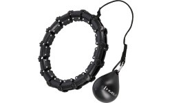 HHW11 PLUS SIZE HULA HOOP BLACK WITH WEIGHT HMS