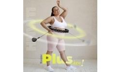 HHW11 PLUS SIZE HULA HOOP BLACK WITH WEIGHT HMS