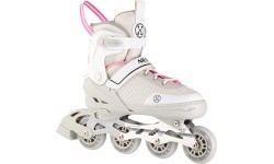 NH18188 2IN1 IN-LINE SKATES/HOCKEY ICE SKATES - Grey-Pink