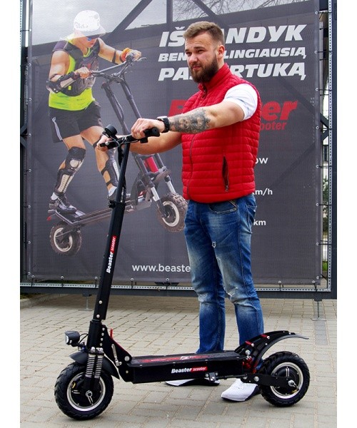 Elektrinis paspirtukas Beaster Scooter BS11, 2000 W, 48 V, 18 Ah, skirtas bekelei