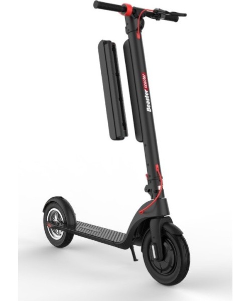 Elektrinis paspirtukas Beaster Scooter BS801B, 700 W, 36 V, 10 Ah, 25,4 cm ratai, juodas