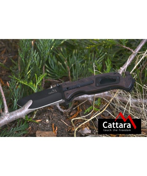 Folding knife BLACK BLADE with safety lock 21,7cm