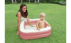 Inflatable children's wading pool 57100 Light Pink - INTEX