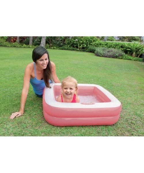 Inflatable children's wading pool 57100 Light Pink - INTEX