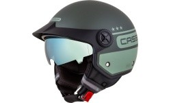 Motociklininko šalmas "Cassida Handy Plus Chief" matinės žalios/tamsiai žalios spalvos
