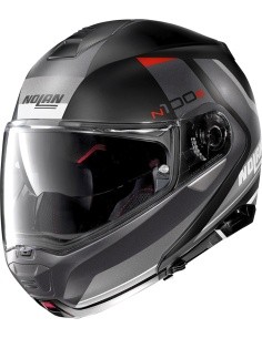 Motorcycle Helmet Nolan N100-5 Hilltop N-Com P/J - Slate Grey