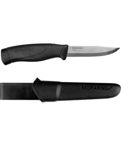 Peilis Morakniv Companion Heavy Duty, nerūdijantis plienas, juodas