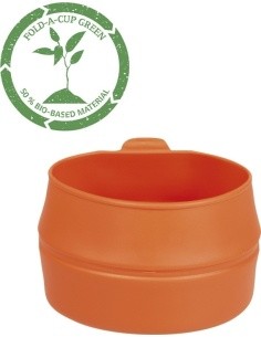 ORANGE FOLD-A-CUP® ′GREEN′ COLLAPSIBLE CUP 200 ML