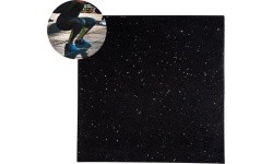 Sustiprintas grindų kilimėlis inSPORTline Proteko II 50 x 50 x 3 cm - Black and grey