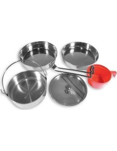 COOK SET STAINLESS STEEL 1 PERSON