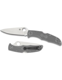 Sulankstomas peilis Spyderco C10FPGY Endura 4, Flat Ground, pilkas