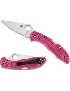 Sulankstomas peilis Spyderco C11FPPNS30V Delica Pink Heels