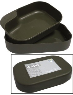 Mil-Tec Camp-A-Box PP turistinių indų rinkinys, žalias