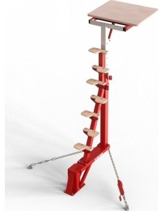 PIVOTING ACCESS PLATFORM FOR PIT-MOUNTED RINGS WITH BEDDING (*)