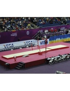 SET OF LANDING MATS FOR COMPETITION ASYMMETRIC BARS - WITH TOP MAT - 28 m² - FIG Approved