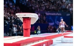 SET OF LANDING MATS FOR COMPETITION VAULTING - WITH TOP MAT - 15.60 m² - FIG Approved