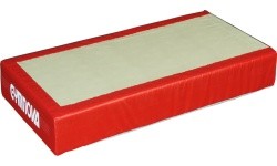 TRADITIONAL LANDING MAT FOR RINGS - BEAM - ASYMMETRIC, PARALLEL AND HIGH BARS - WITH BIB ACROSS WIDTH - 100 x 200 x 20 cm