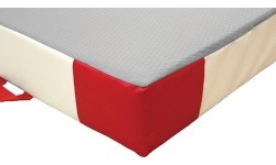 ADDITIONAL SAFETY MAT - SINGLE DENSITY - PVC AND JERSEY COVER - 200 x 150 x 20 cm
