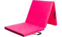 Sulankstomas gimnastikos kilimėlis HMS Premium MGS02 1800x600mm, rožinis