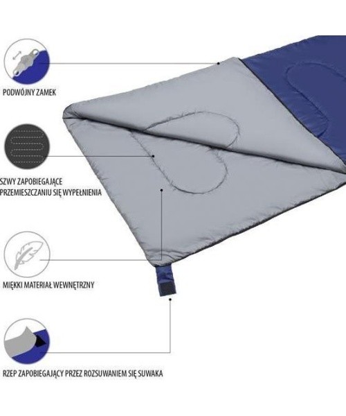 Sleeping Bag Nils Camp NC2002 Navy Blue- Grey