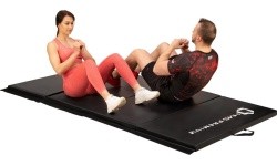 Gymnastic Foldable Mattress HMS Premium MGS01 2400x1200mm, Black