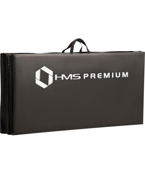 Gymnastic Foldable Mattress HMS Premium MGS01 2400x1200mm, Black