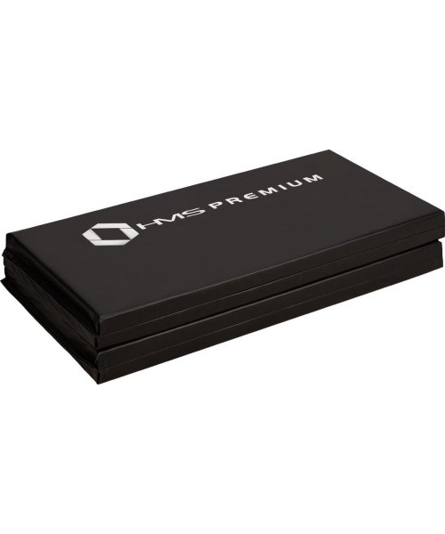 Sulankstomas gimnastikos čiužinys HMS Premium MGS01 2400x1200 mm, juodas