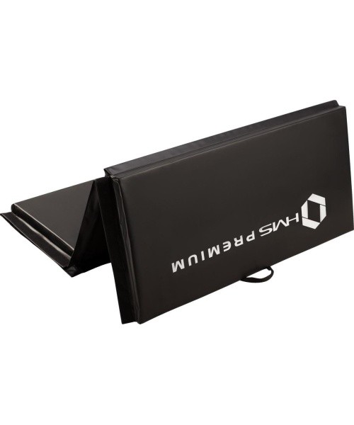 Sulankstomas gimnastikos čiužinys HMS Premium MGS01 2400x1200 mm, juodas