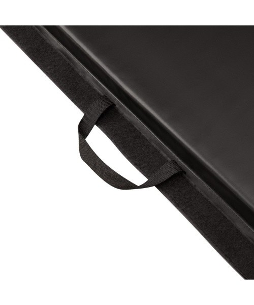 Sulankstomas gimnastikos čiužinys HMS Premium MGS01 2400x1200 mm, juodas