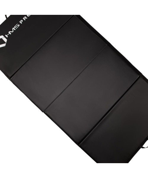 Sulankstomas gimnastikos čiužinys HMS Premium MGS01 2400x1200 mm, juodas