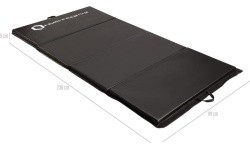 Sulankstomas gimnastikos čiužinys HMS Premium MGS01 2400x1200 mm, juodas