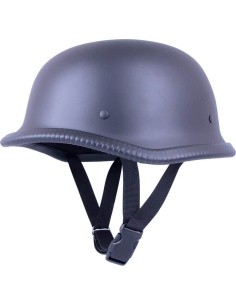 Sodager DH-001 retro open motorcycle helmet - Matte Black