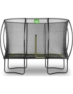 EXIT Silhouette trampoline 214x305cm - black Outdoor Rectangular Coil spring Above ground trampoline