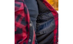 Motociklininko marškiniai BOS Lumberjack - Juodai pilka