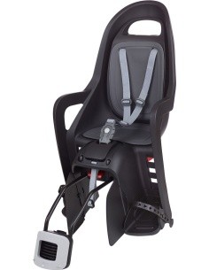 Polisport Groovy RS+ frame-mounted child bike seat with sleep function 22kg (black)