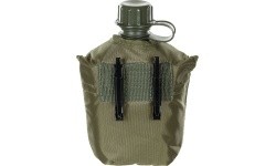 Pastic Canteen with Cover MFH - Green, 1l