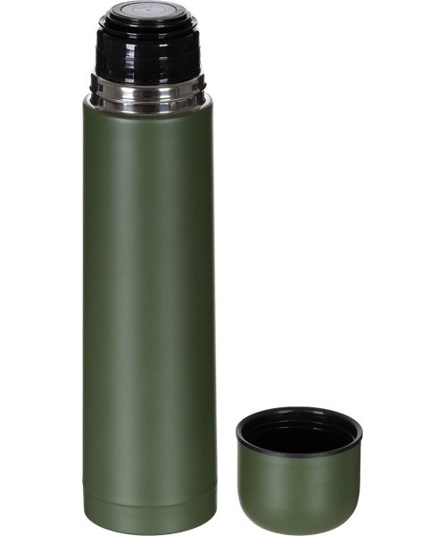 Vacuum Thermos Bottle FoxOutdoor - Green, 1l