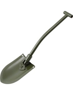 Folding Spade MFH - Green, Steel