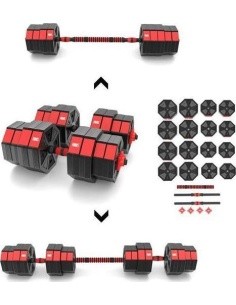 SGC20 kompozitinis štangos ir hantelių rinkinys HMS - 40 kg