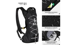NC1797 BLACK RUNNING BACKPACK JOURNEY NILS CAMP