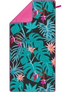 Microfibre Towel Nils Camp NCR14 Leaves, 160x80cm
